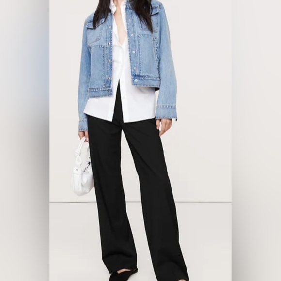 Banana Republic Pants - Banana Republic Logan Italian Wool Women's Straight Leg Pants Size 10